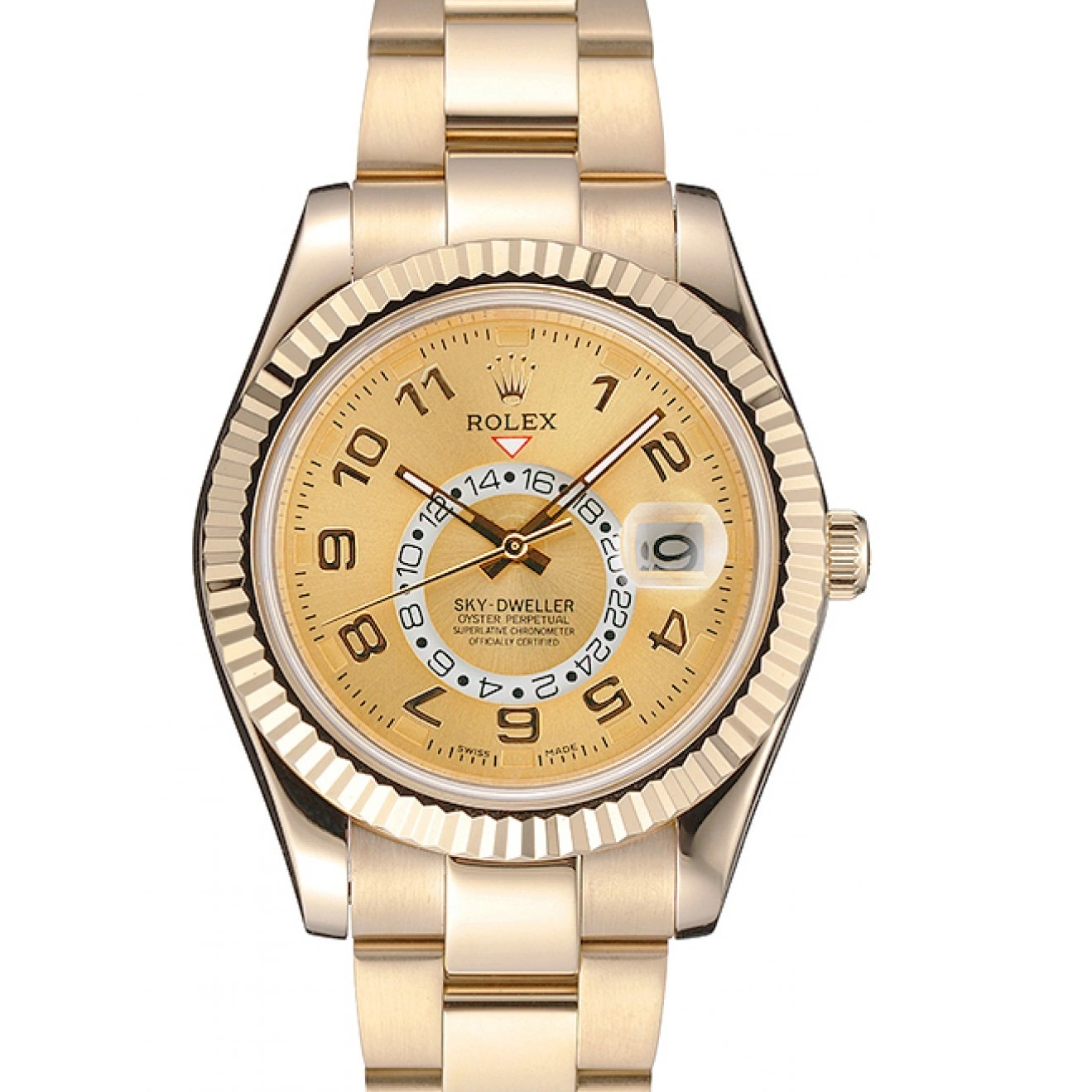 Aaa replica watch Perpetual Yellow 80243 Rolex Oyster Edition 2012 Gold Sky Special Dweller 0602